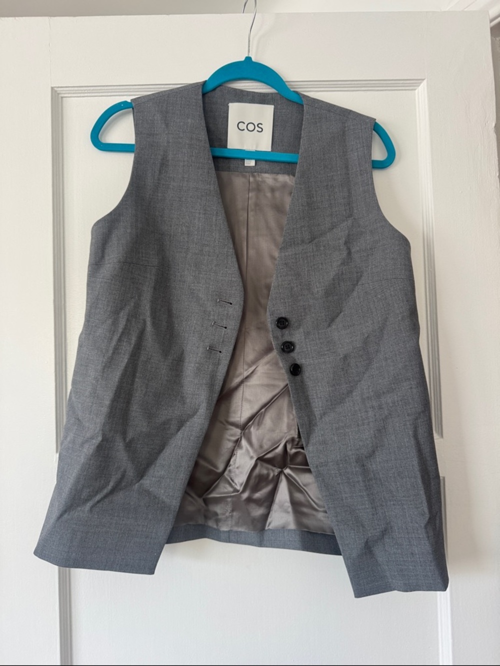 COS Women’s Gray Tailored Suit Vest - Picture 5 of 6